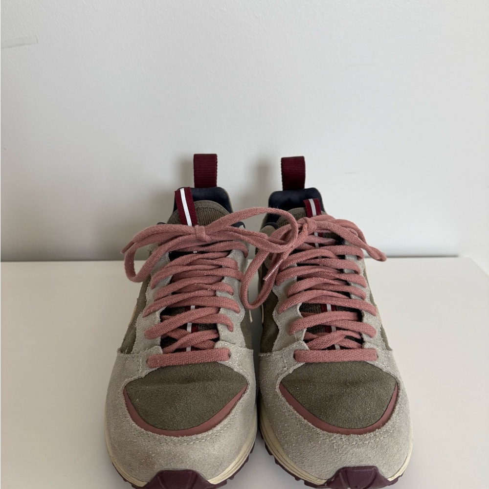 Veja Women's Sneakers in Olive, Beige & Mauve - Picture 2 of 7